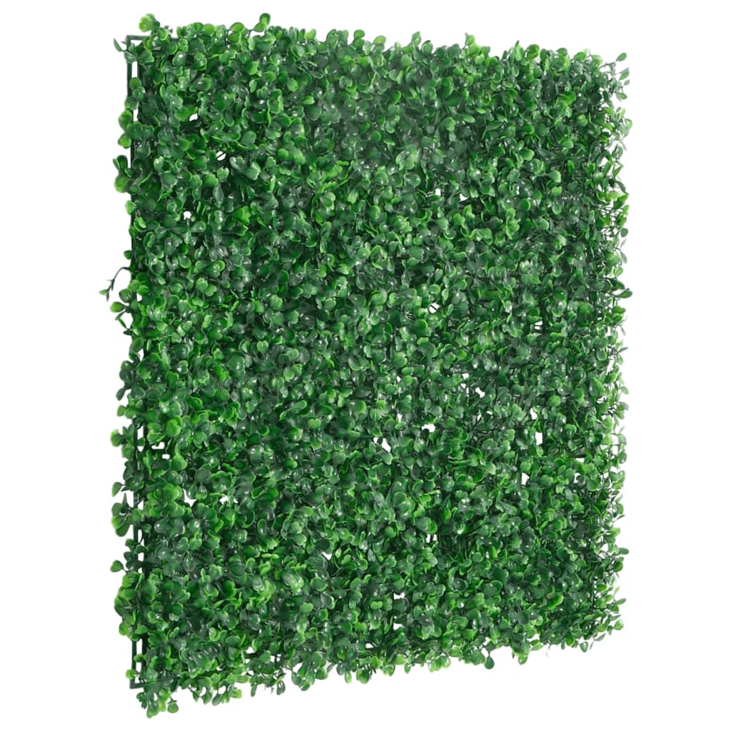 vidaXL Gard din frunze de arbust artificiale, 24 buc., verde, 50x50 cm