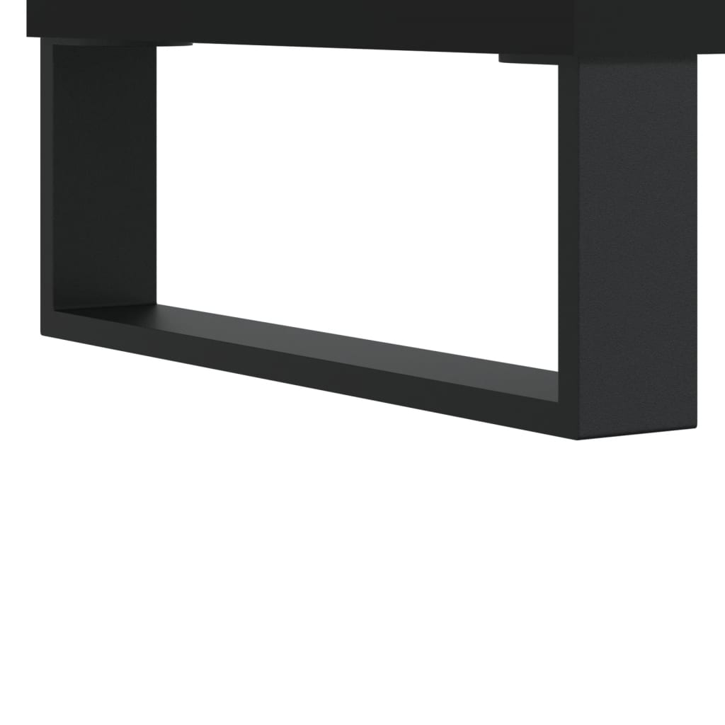 vidaXL Noptiere, 2 buc., negru, 40x30x50 cm, lemn compozit