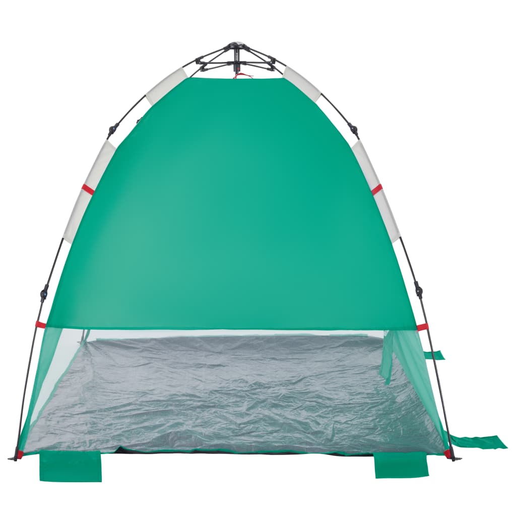 vidaXL Cort camping 2 persoane verde marin impermeabil setare rapidă