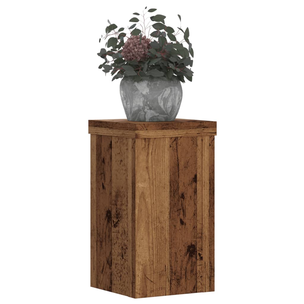 vidaXL Suporturi de plante 2 buc lemn vechi 10x10x18 cm lemn prelucrat