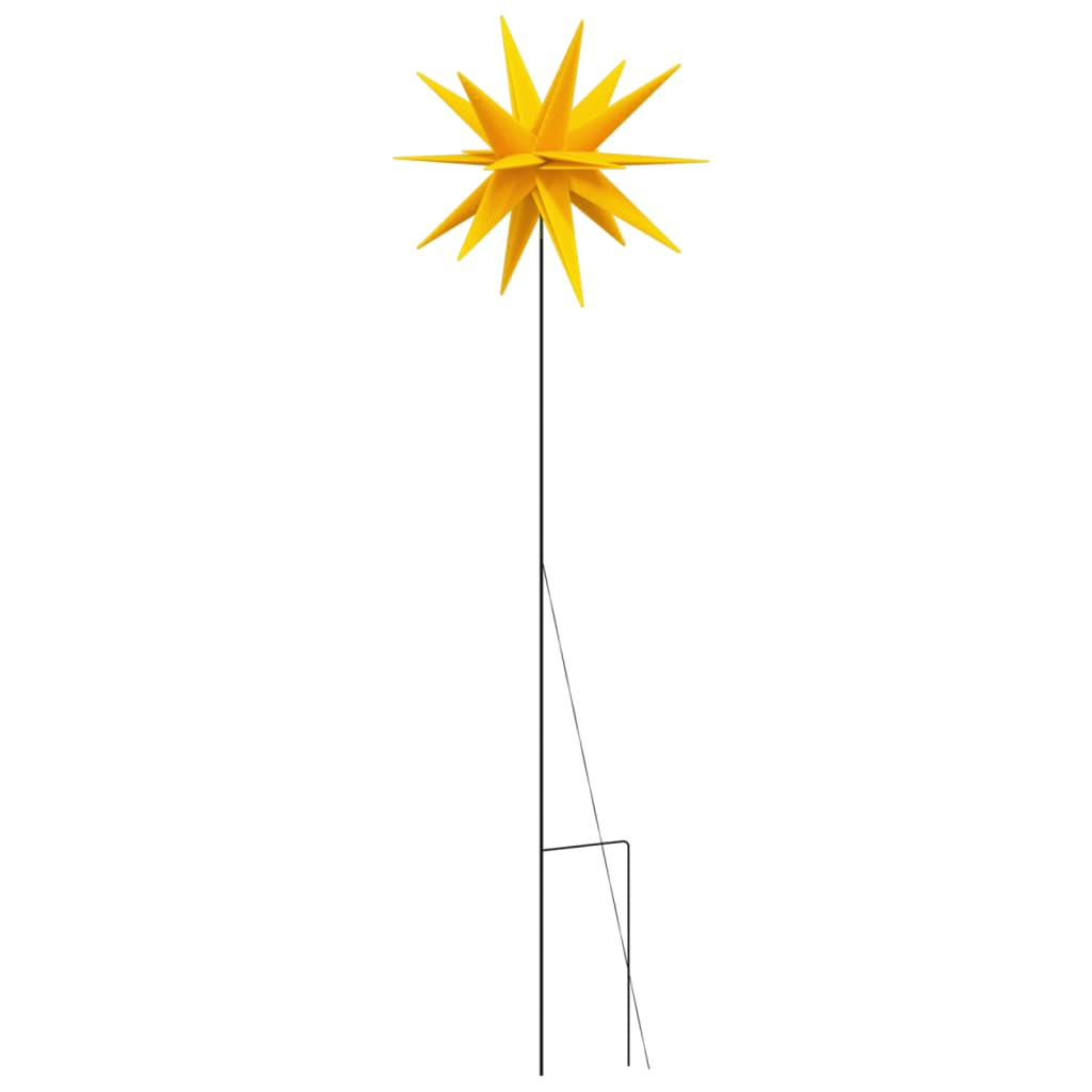 vidaXL Lumină de Crăciun cu LED/țăruș de sol, galben, 57 cm, pliabilă