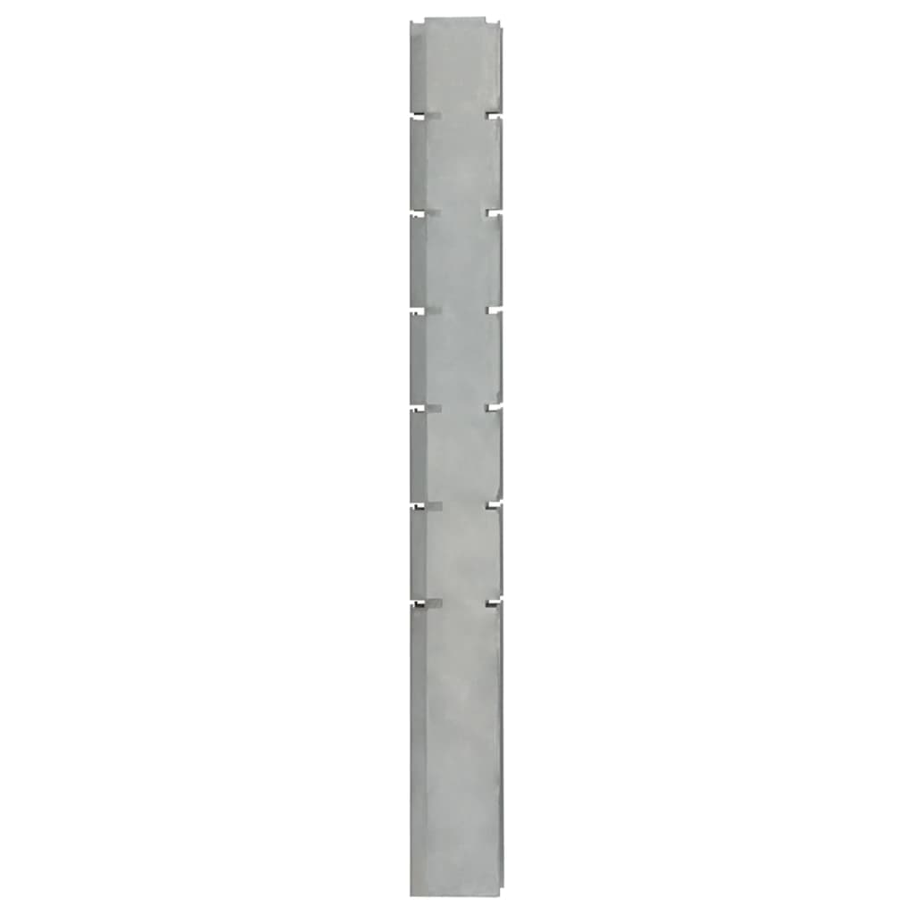 vidaXL Stâlpi de gard de grădină 40 buc. argintiu 180 cm oțel