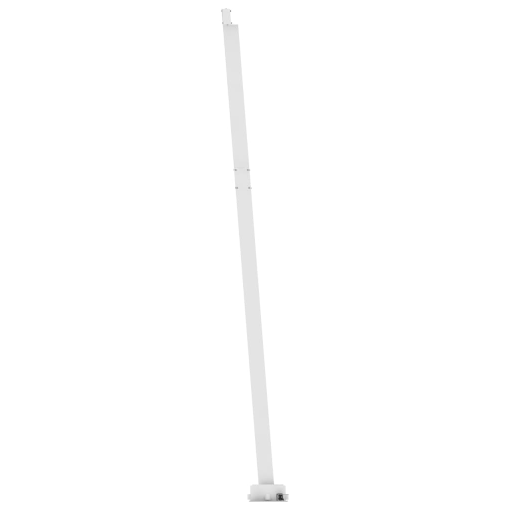 vidaXL Copertină retractabilă manual,LED, portocaliu/ maro, 450x350 cm