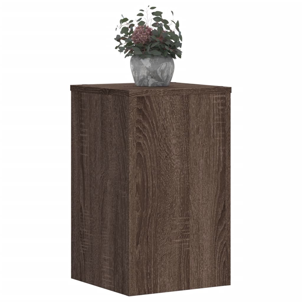 vidaXL Suport de plante 2buc. stejar maro 30x30x50cm lemn prelucrat