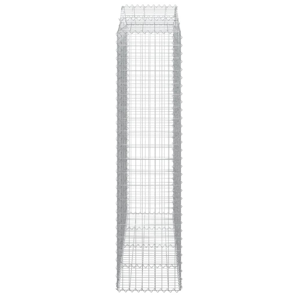 vidaXL Coșuri gabion arcuite, 6 buc 200x50x200/220 cm, fier galvanizat