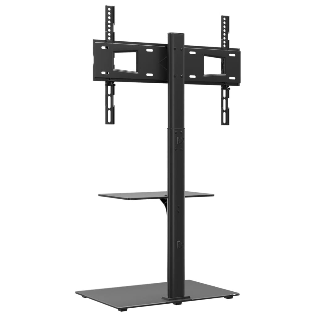vidaXL Suport TV pe colț cu 2 niveluri pentru 32-65 inch, negru