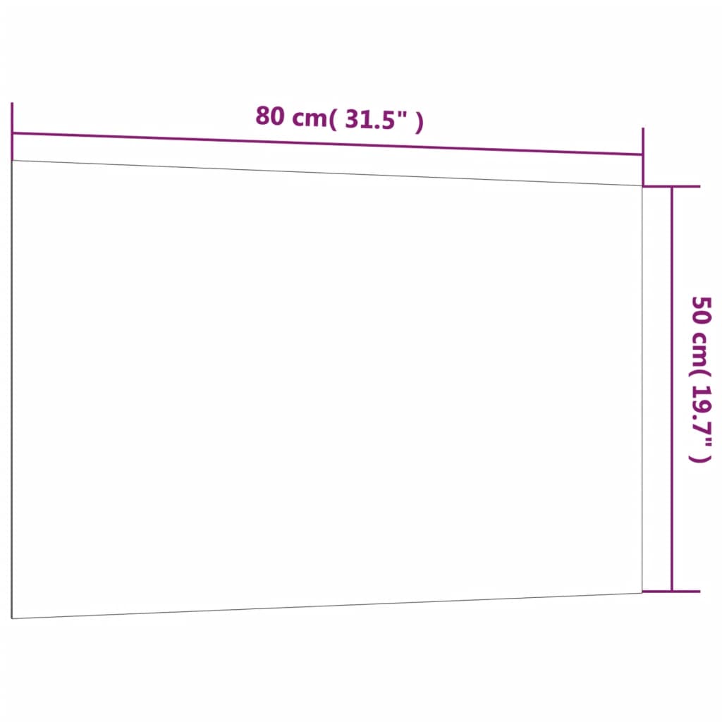 vidaXL Tablă magnetică de perete, alb, 80x50 cm, sticlă securizată