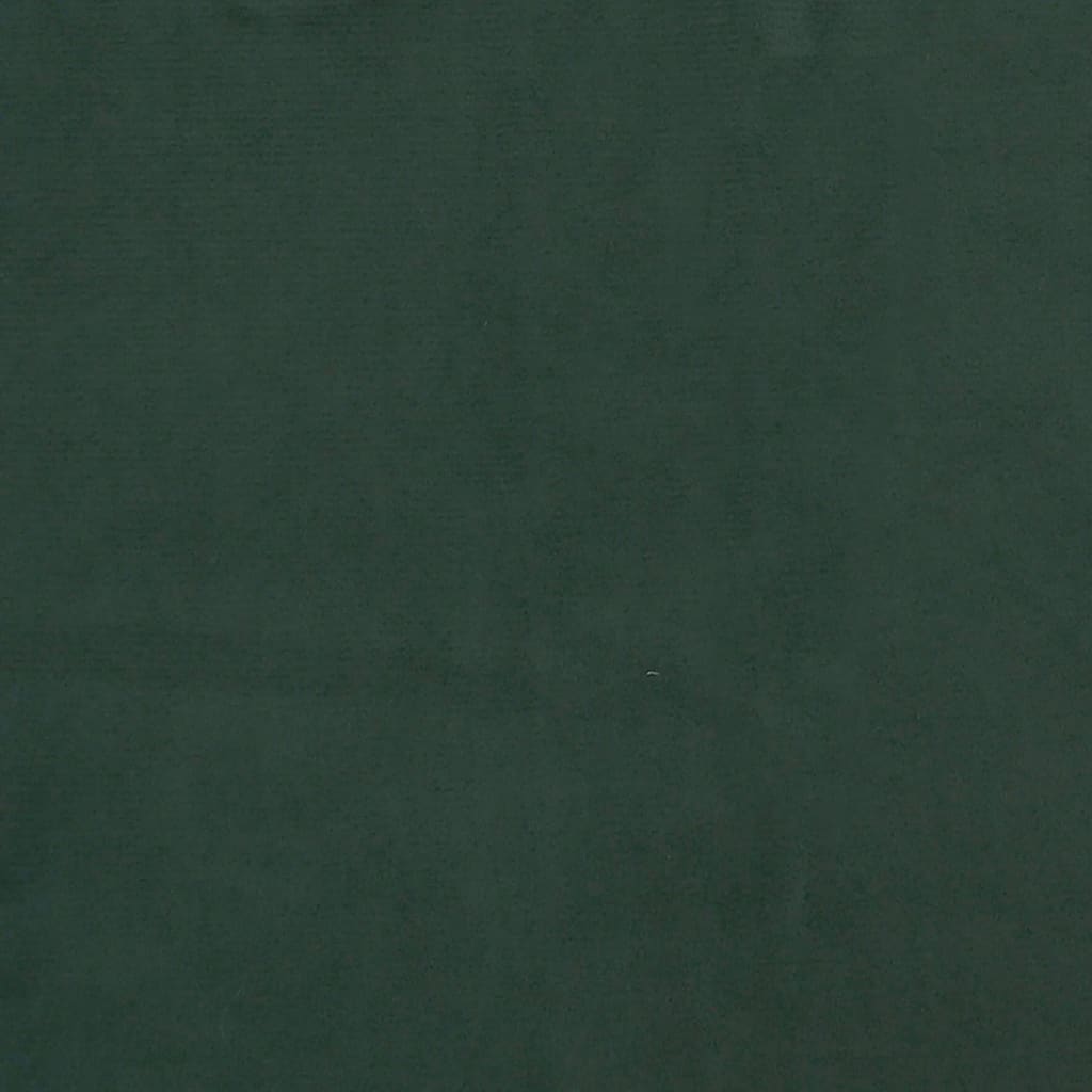 vidaXL Pat box spring cu saltea, verde închis, 120x200 cm, catifea
