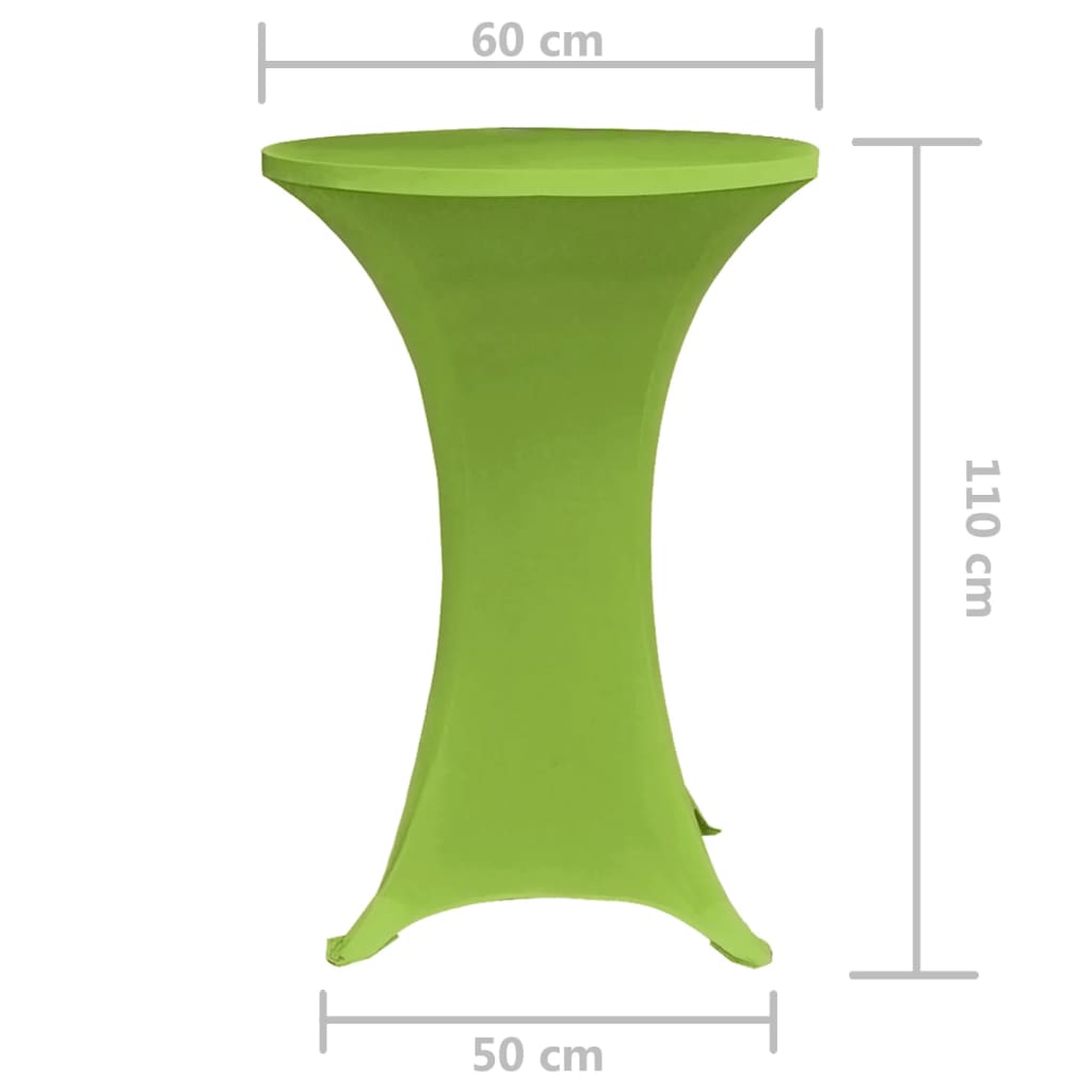 vidaXL Husă elastică pentru masă, 2 buc., verde, 60 cm