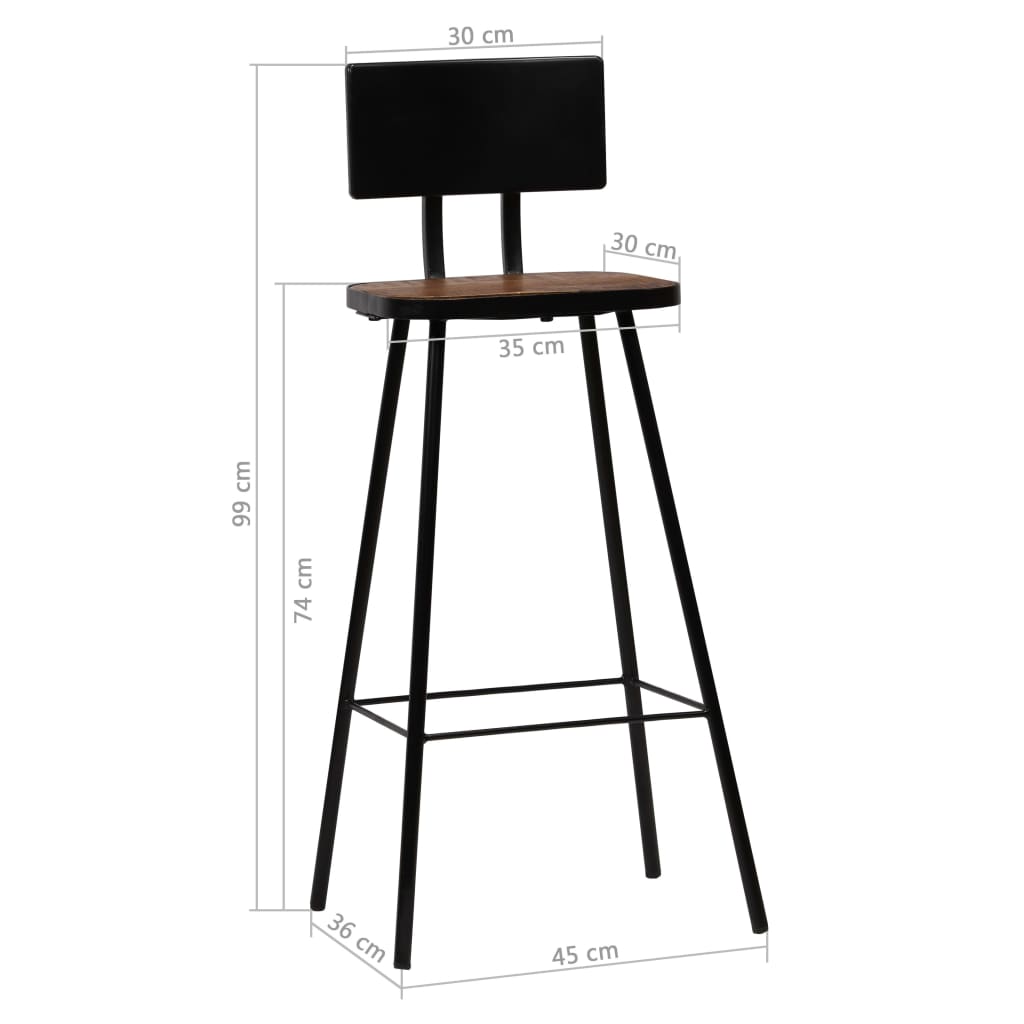 vidaXL Set mobilier de bar, 5 piese, negru