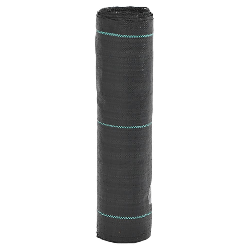 vidaXL Membrană antiburuieni, negru, 0,5x50 m, PP