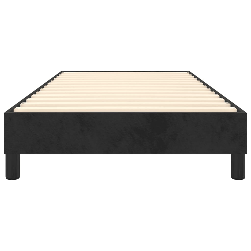 vidaXL Cadru de pat box spring, negru, 100x200 cm, catifea