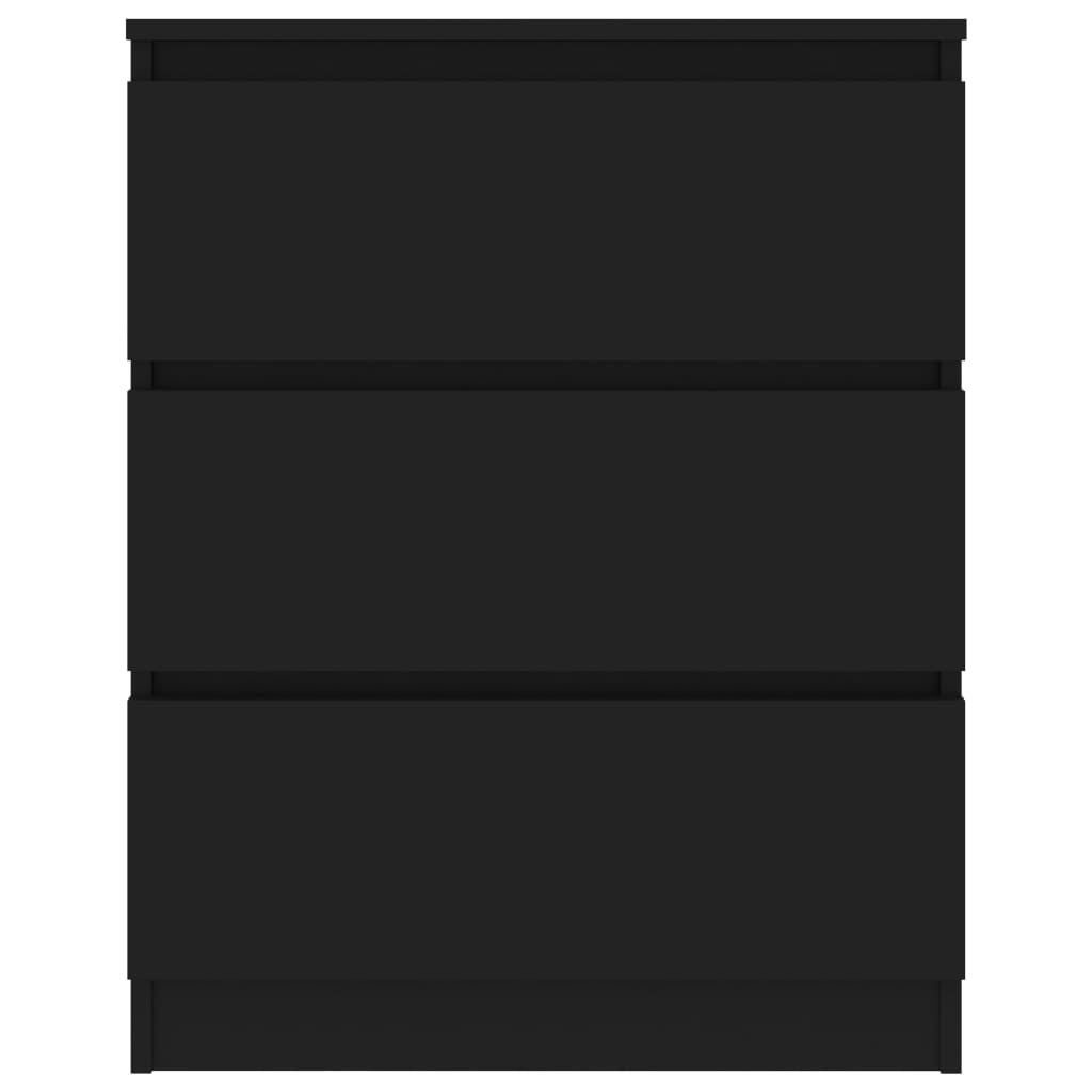 vidaXL Dulap, negru, 60 x 35 x 76 cm, lemn prelucrat