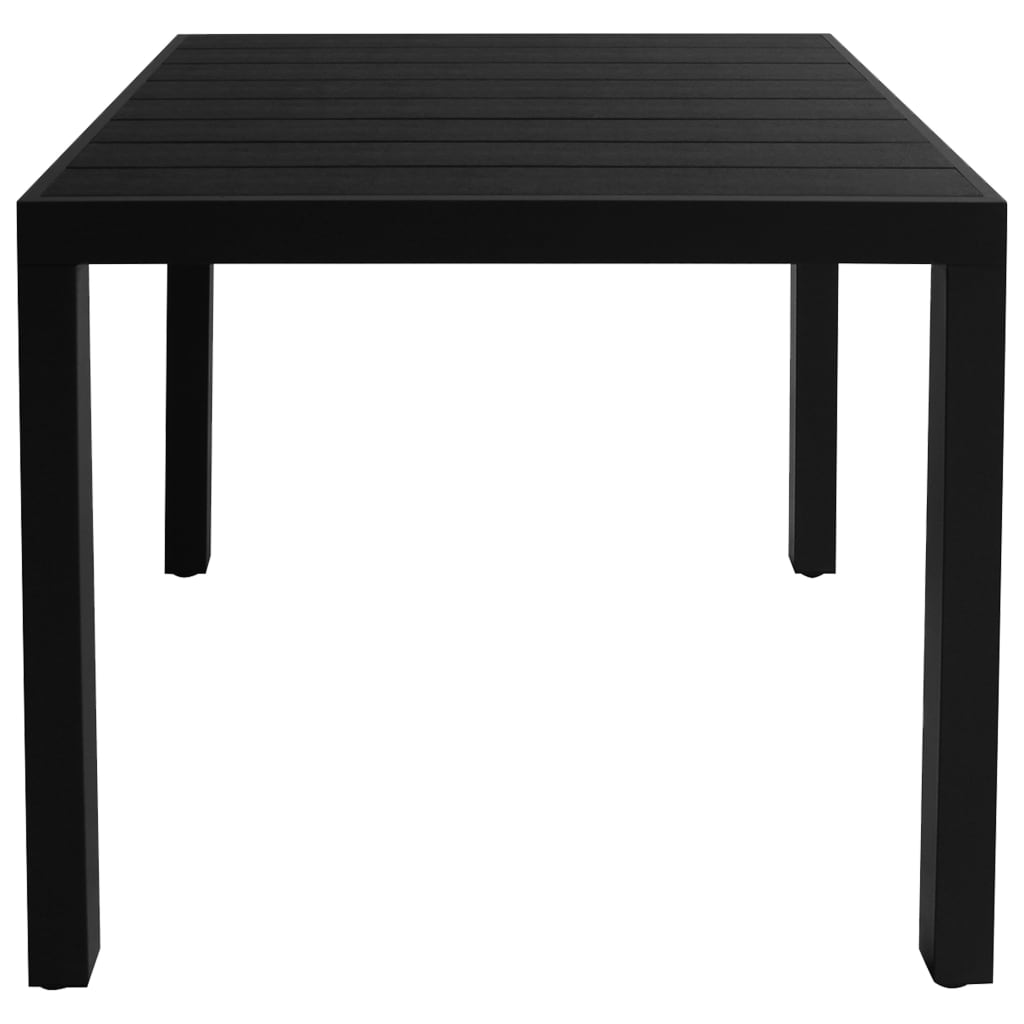 vidaXL Set mobilier de grădină, 3 piese, negru