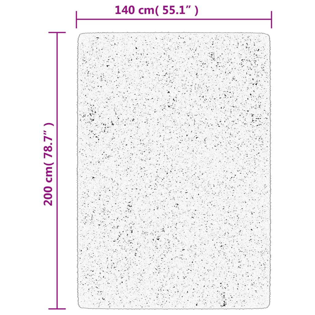 vidaXL Covor „OVIEDO”, fire scurte, gri, 140x200 cm