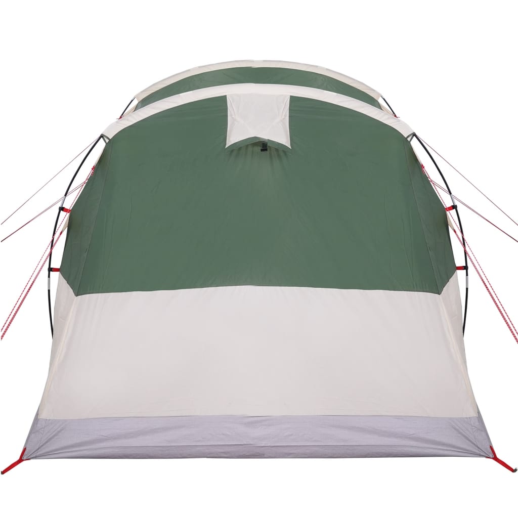 vidaXL Cort de camping pentru 3 persoane, verde, impermeabil
