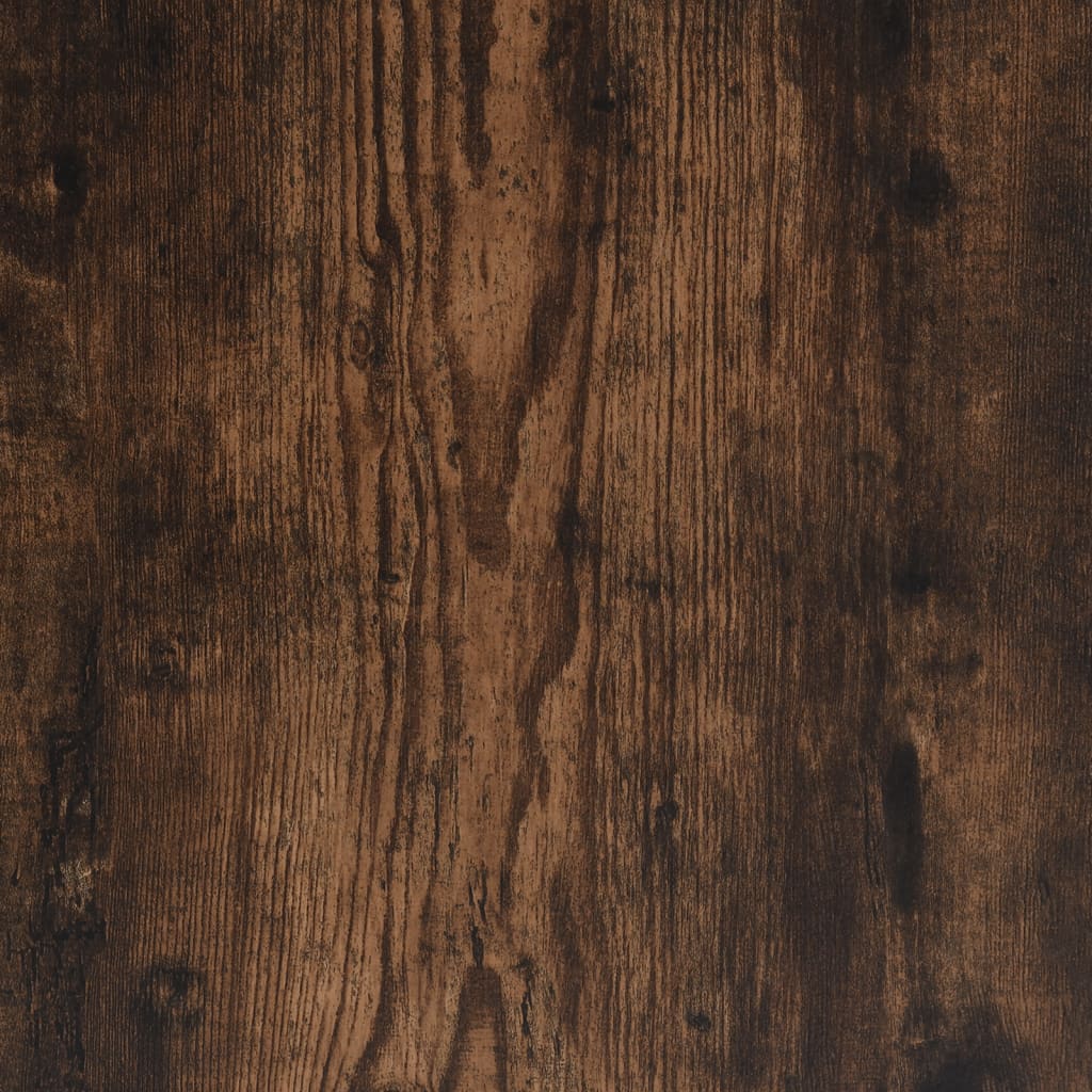 vidaXL Masă de bucătărie, stejar fumuriu, 120x60x76 cm, lemn prelucrat