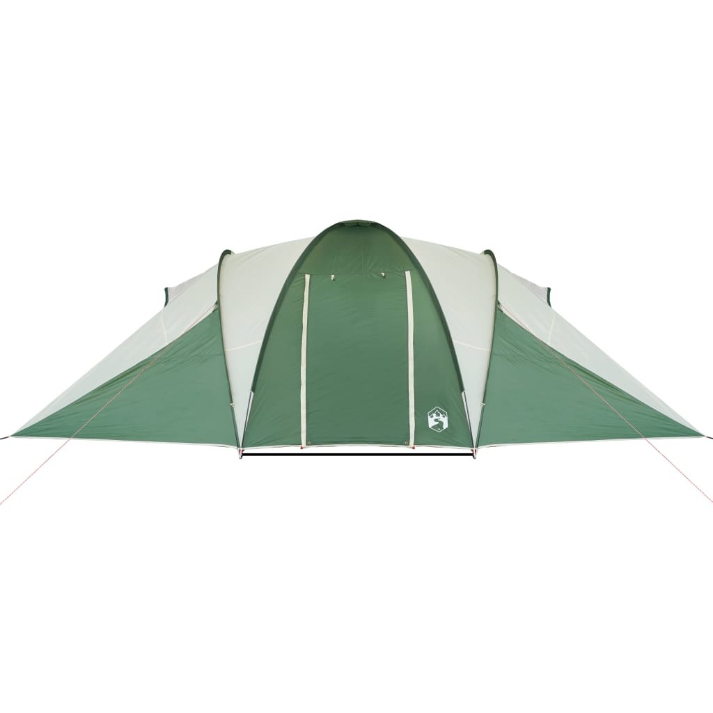 vidaXL Cort de camping cupolă pentru 6 persoane, verde, impermeabil