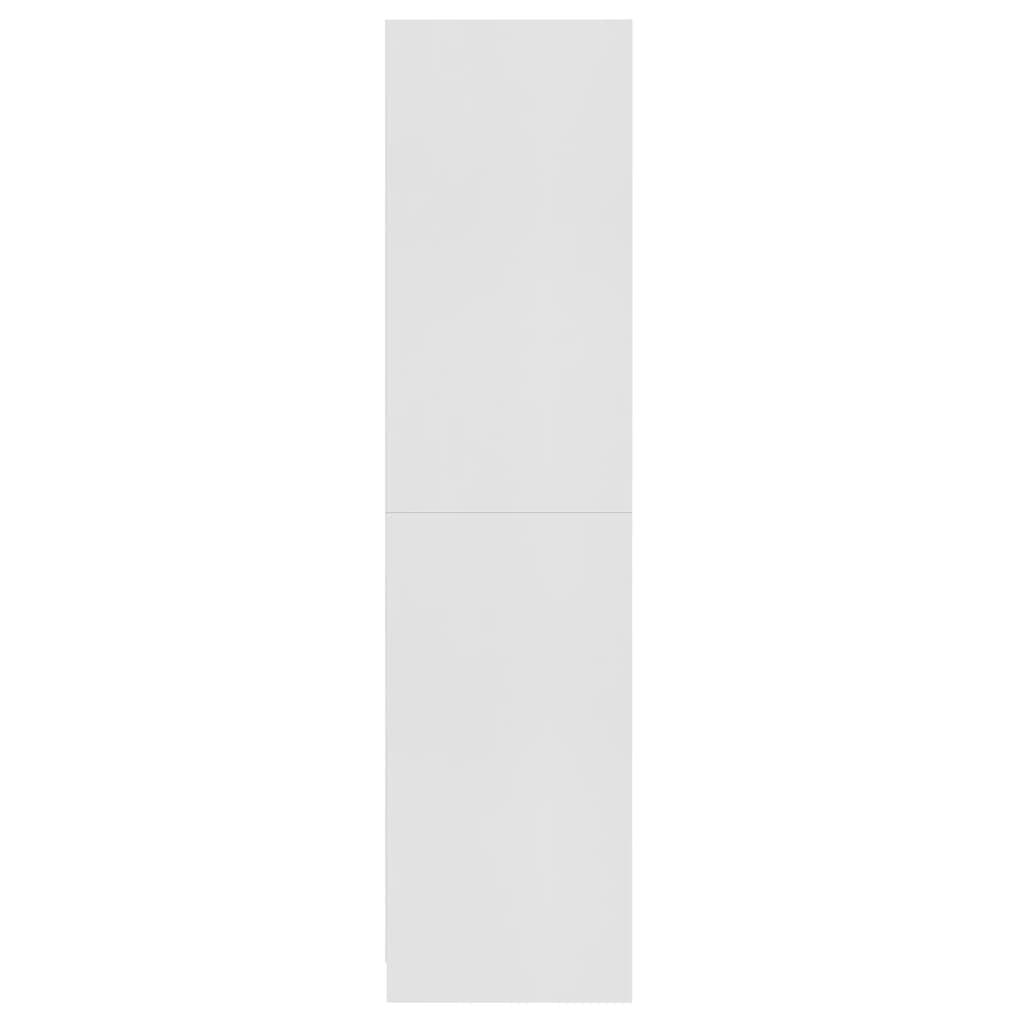 vidaXL Șifonier, alb, 100x50x200 cm, lemn prelucrat