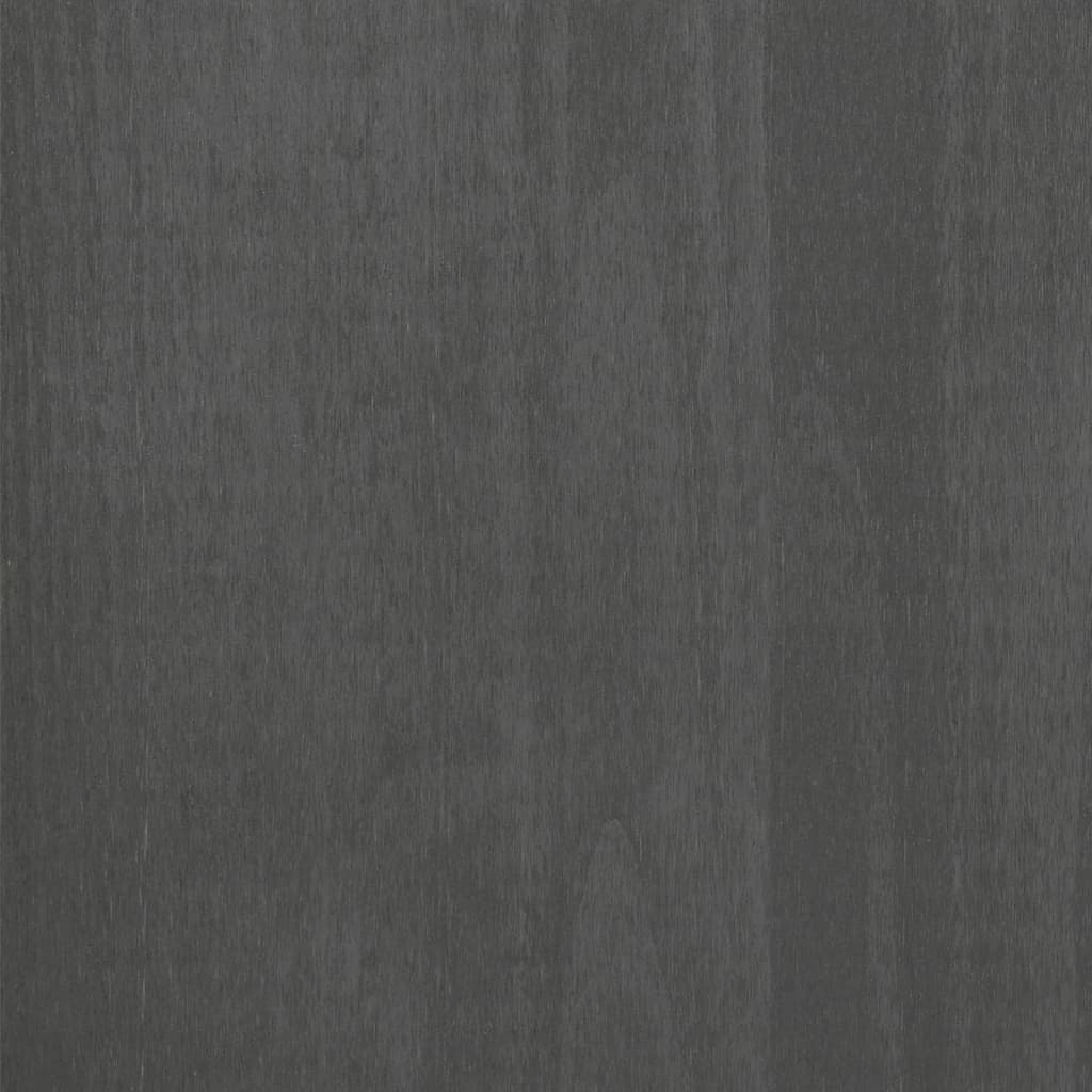 vidaXL Masă consolă „HAMAR”, gri închis, 90x35x90 cm, lemn masiv pin