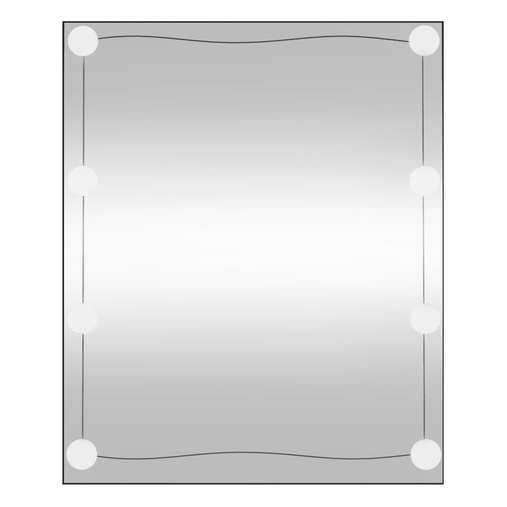 vidaXL Oglindă de perete cu lumini LED 50x60 cm sticlă dreptunghiular