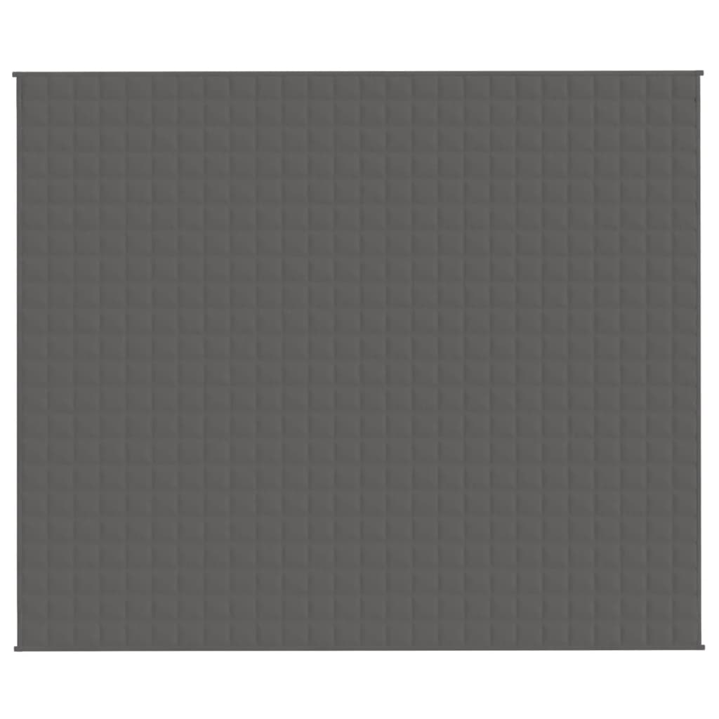 vidaXL Pătură cu greutăți, gri, 200x260 cm, 15 kg, material textil