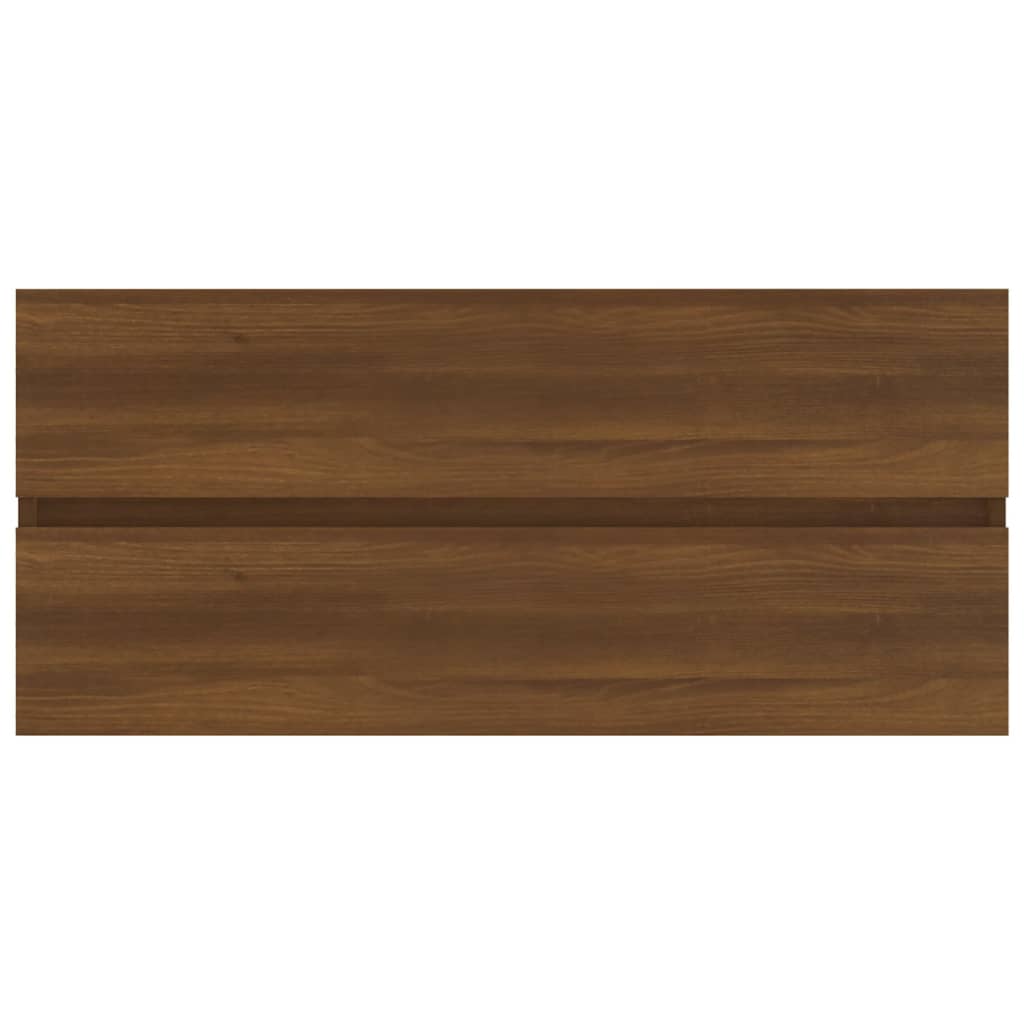 vidaXL Dulap chiuvetă, stejar maro, 100x38,5x45 cm, lemn prelucrat