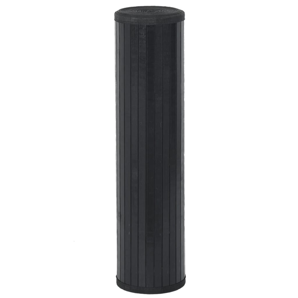 vidaXL Covor dreptunghiular, negru, 60x400 cm, bambus