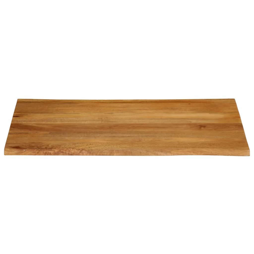 vidaXL Blat masă cu margini naturale, 90x80x2,5 cm, lemn masiv mango