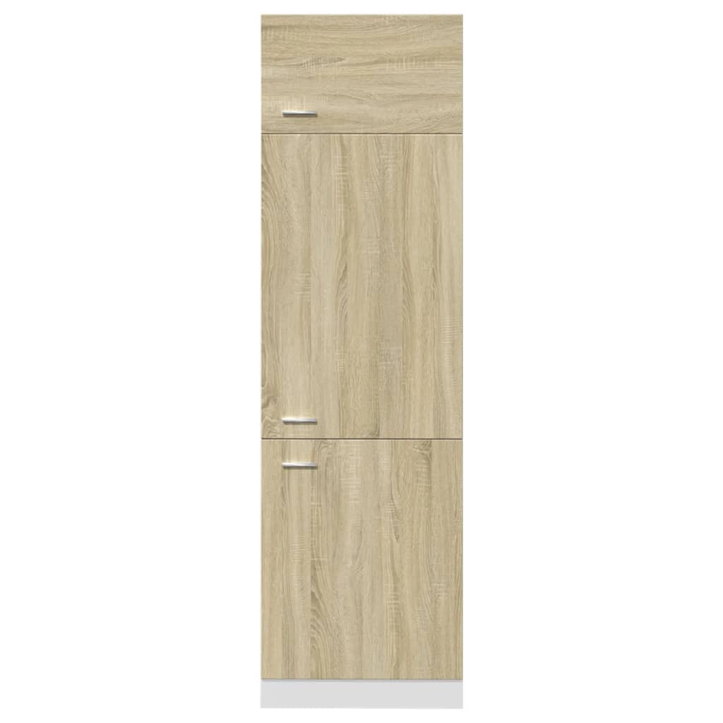 vidaXL Dulap pentru frigider, stejar Sonoma, 60 x 57 x 207 cm, PAL