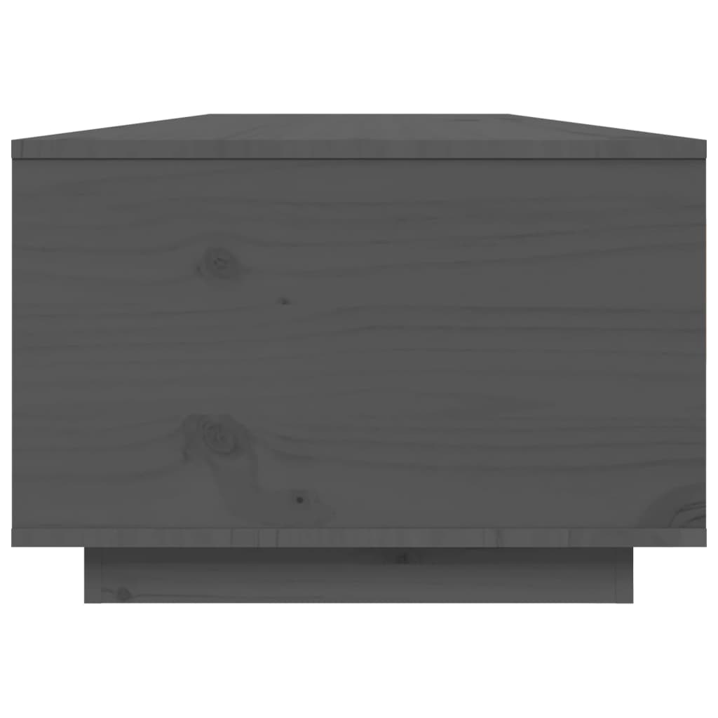 vidaXL Măsuță de cafea, gri, 80x50x35,5 cm, lemn masiv de pin