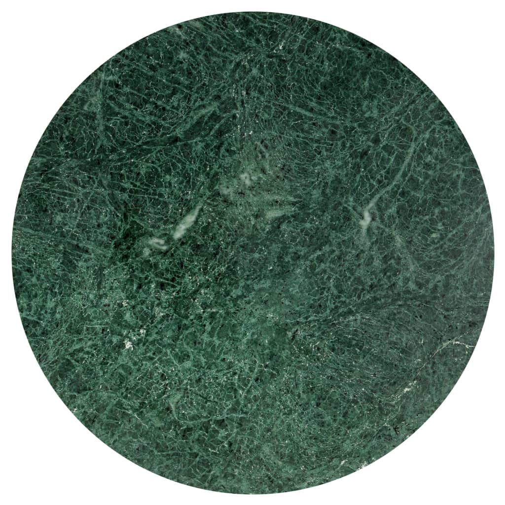 vidaXL Masă de cafea verde 60x60x35 cm piatră naturală aspect marmură
