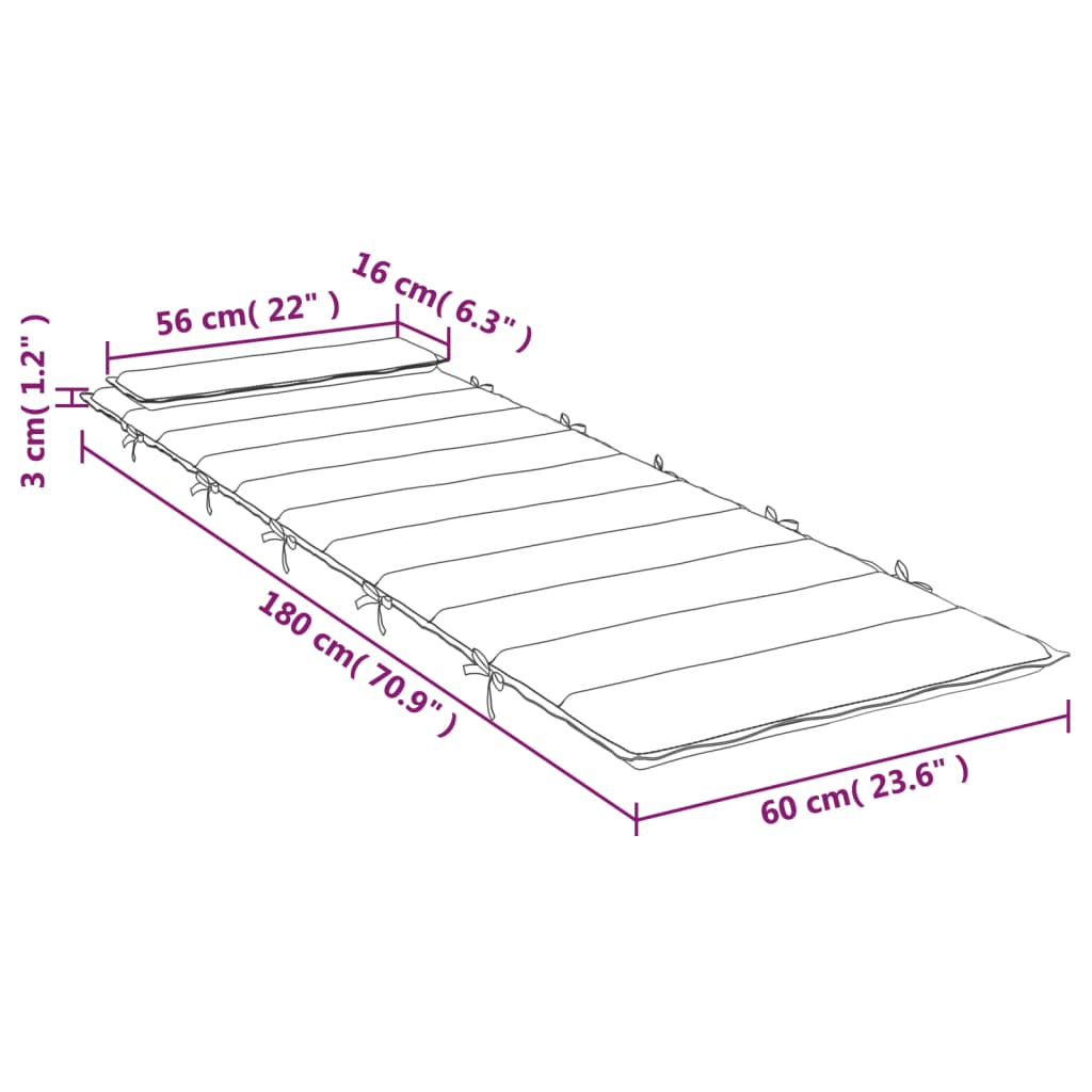 vidaXL Pernă de șezlong, roșu, 180x60x3 cm, textil Oxford