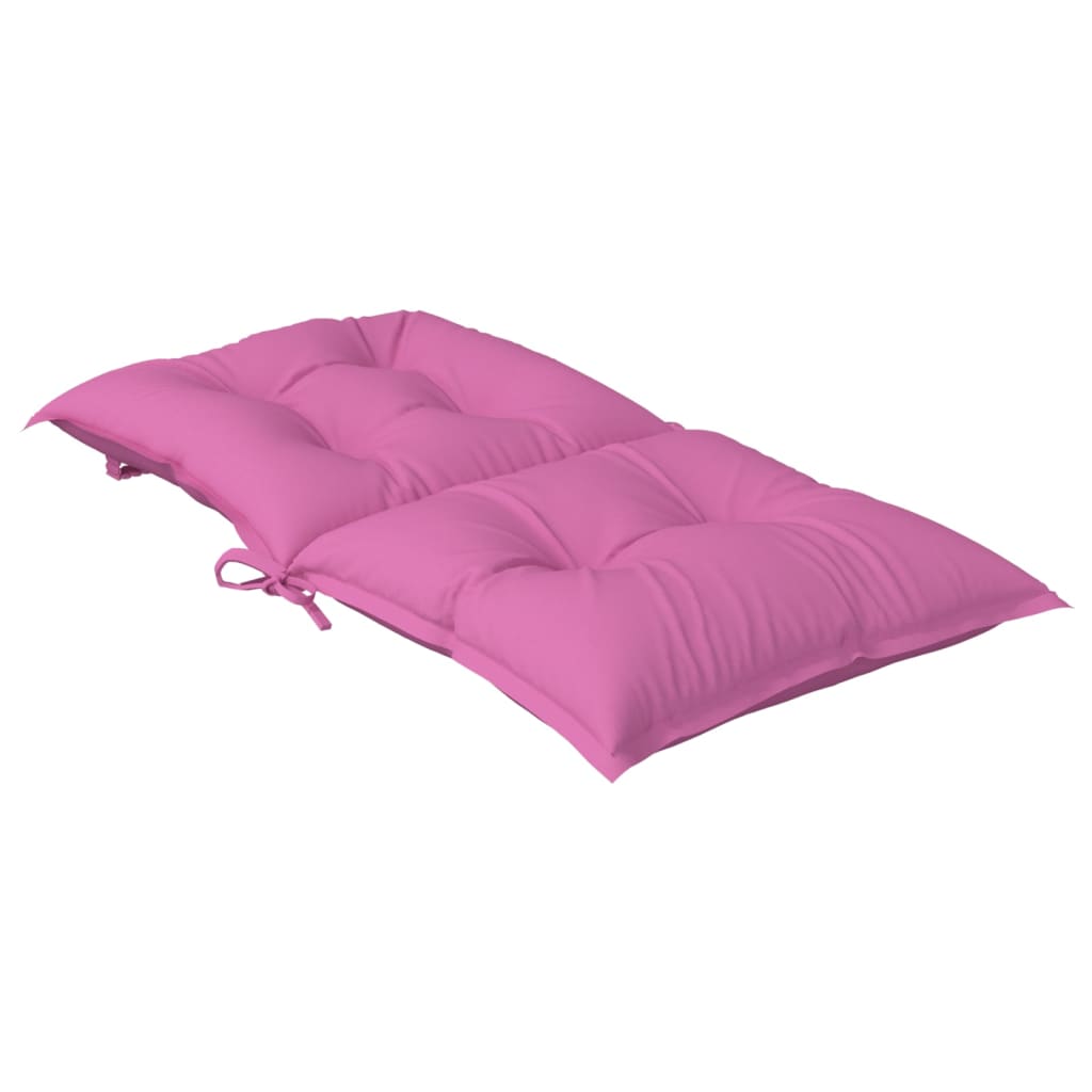 vidaXL Perne scaun cu spătar scund, 6 buc., roz, 100x50x7 cm, textil