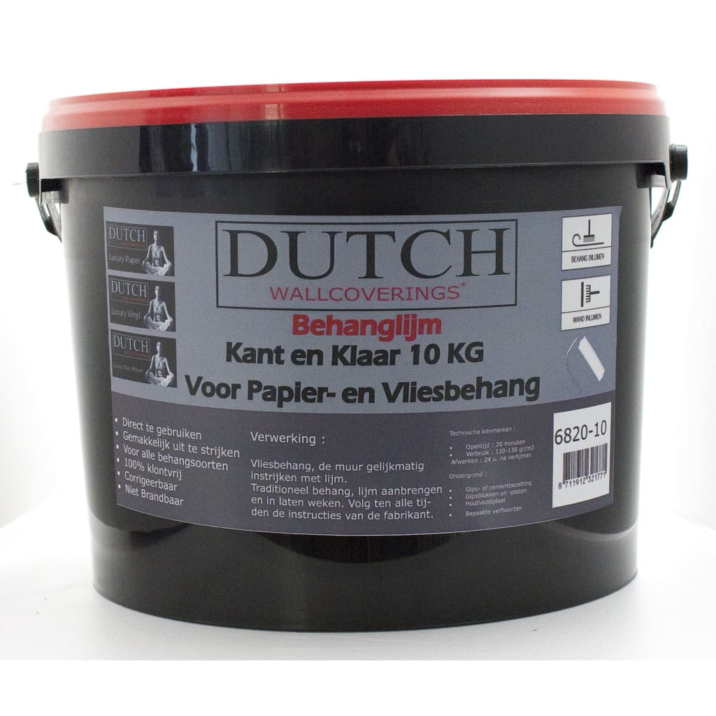 DUTCH WALLCOVERINGS Adeziv pentru tapet pregătit de utilizare, 10 kg