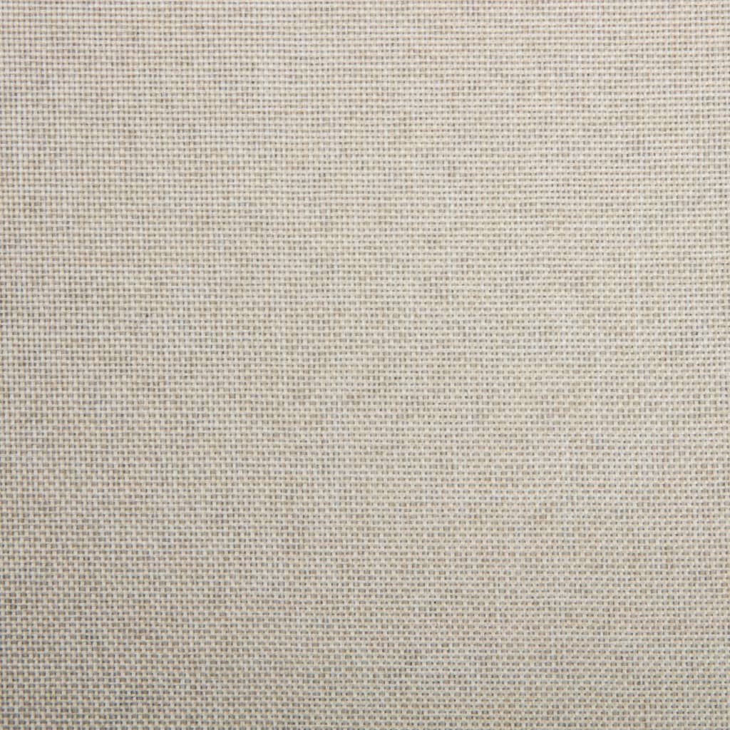 vidaXL Scaune de bucătărie pivotante, 4 buc., crem, material textil