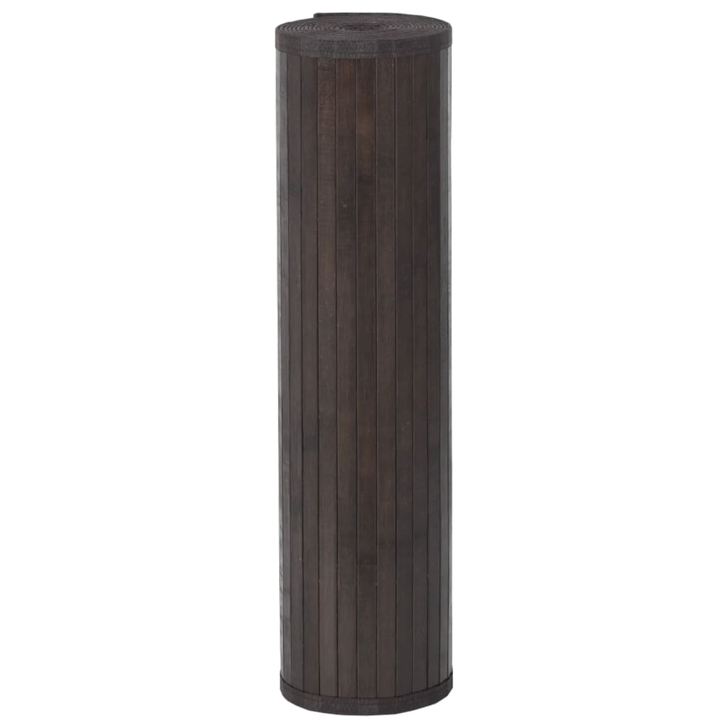 vidaXL Covor dreptunghiular, maro închis, 70x100 cm, bambus