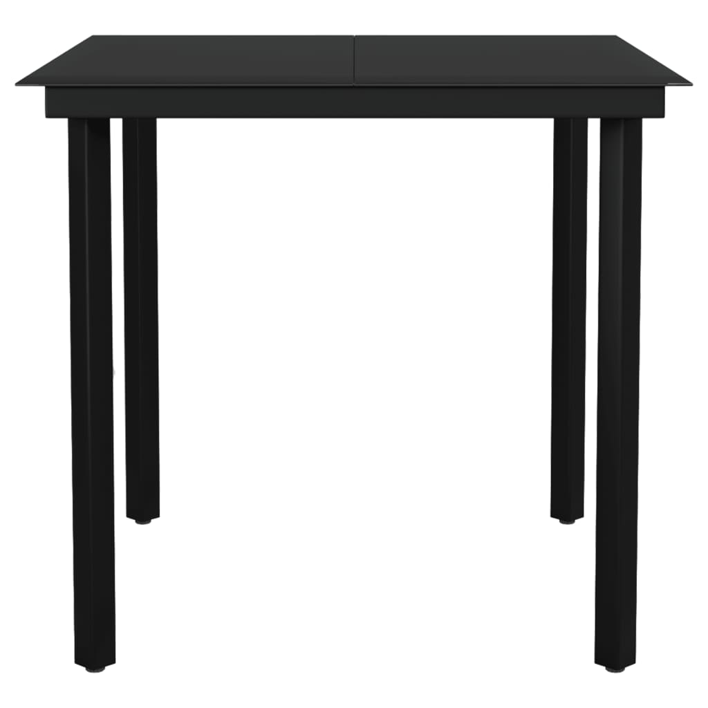 vidaXL Set de mobilier pentru grădină, 3 piese, negru